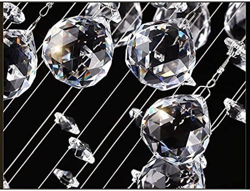 Lámpara de lluvia de gotas de cristal