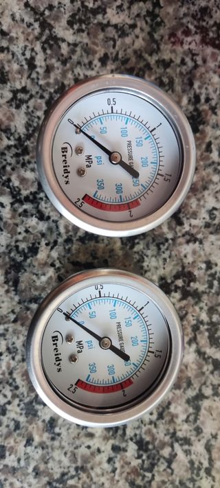 Manómetros hidráulicos com diafragma