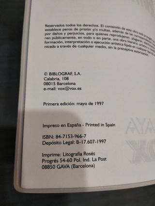 Diccionario ANAYA Lengua española Secundaria.  VOX