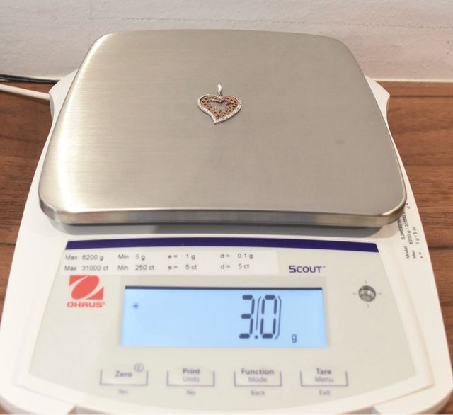 COLGANTE BICOLOR DE ORO 18KL/3.0Gr