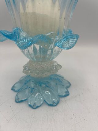 Calice o portacandela in vetro di murano