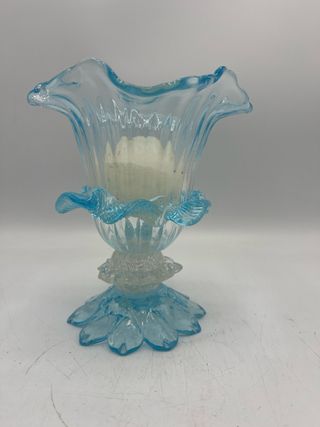 Calice o portacandela in vetro di murano