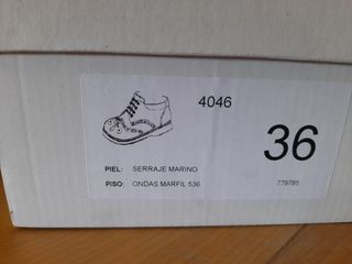Zapato Blucher, uniforme N° 36