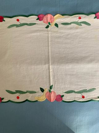 Camino de mesa y mantel de bandeja a juego