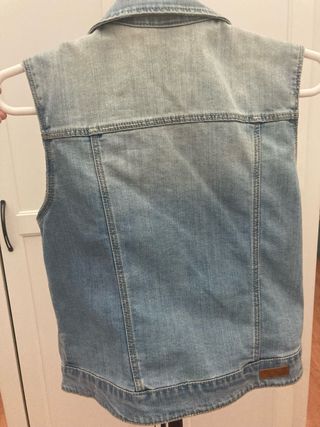 Chaqueta vaquera sin mangas S