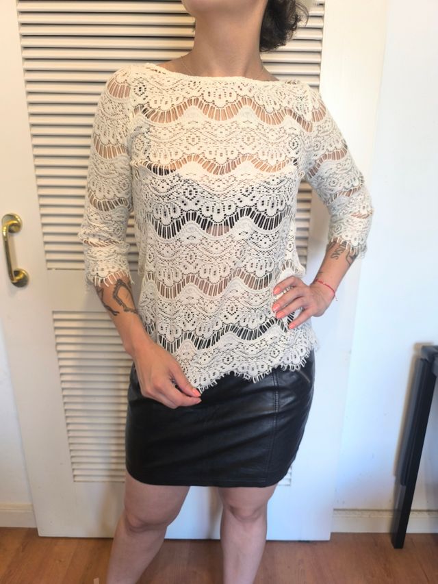 Blusa encaje S