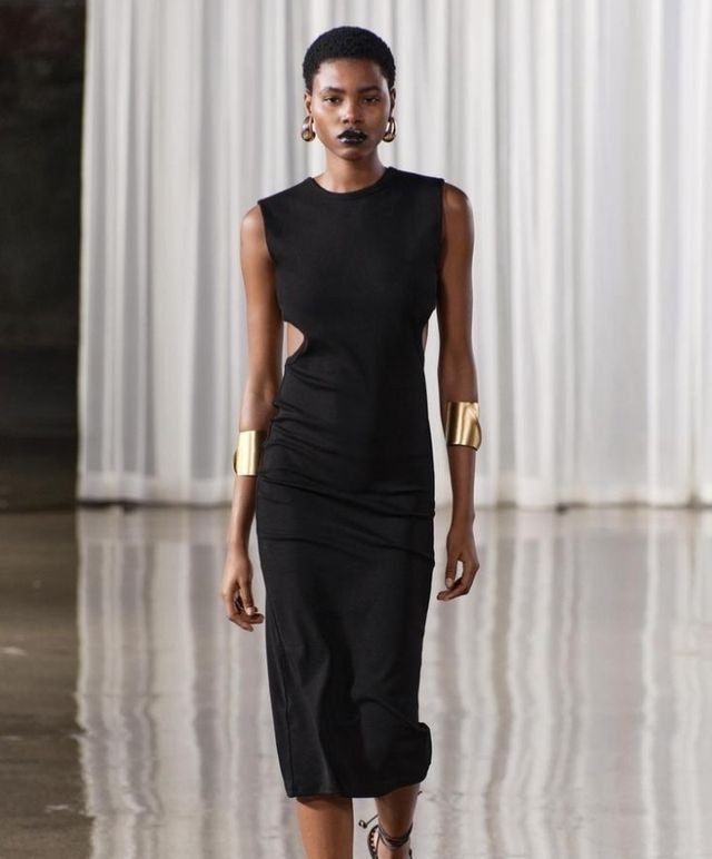 Vestido negro zara