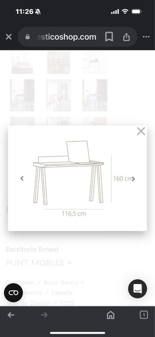 Escritorio punt mobles diseño
