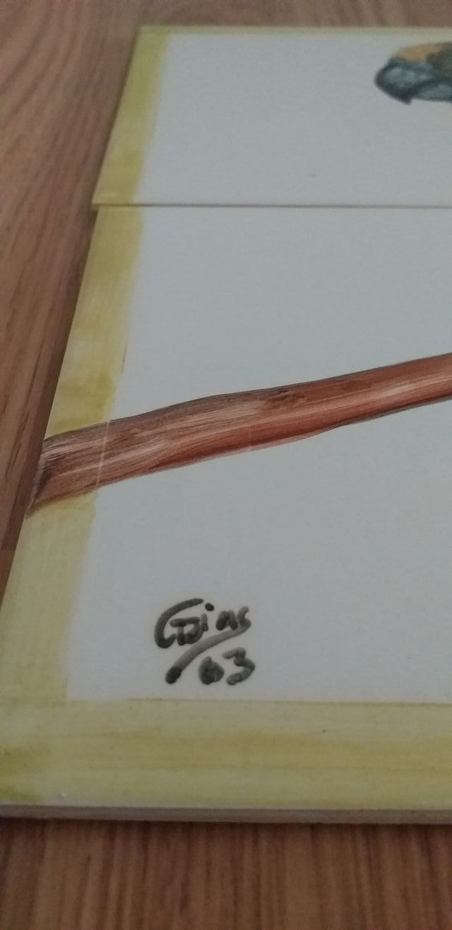 painel de azulejos pintados á mão