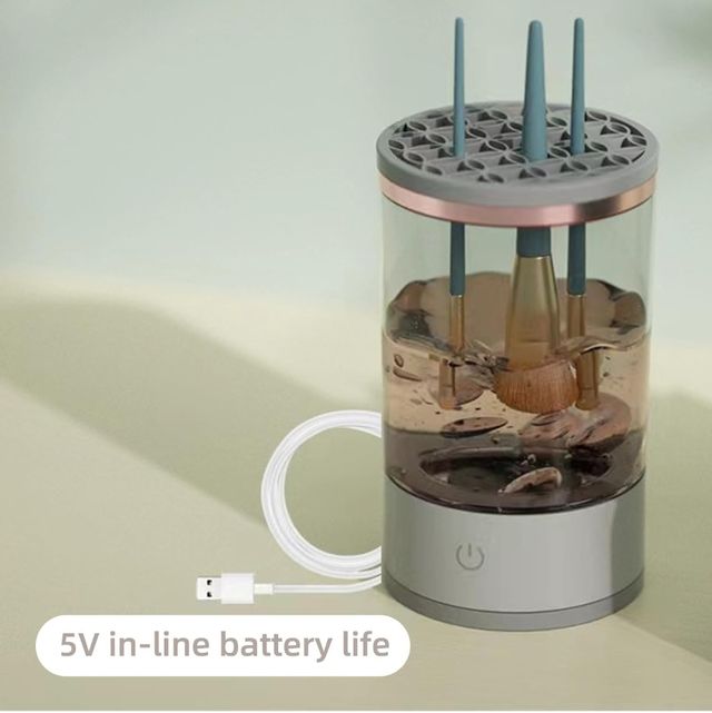 Limpiador de brochas de maquillaje