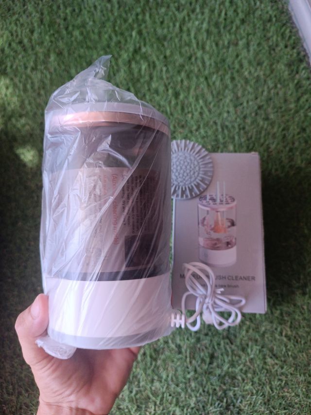 Limpiador de brochas de maquillaje