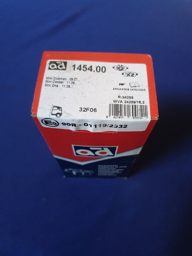 Pastillas traseras mini clubman!