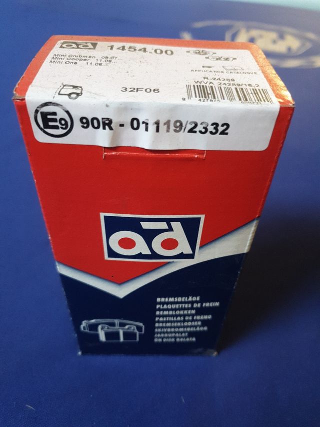 Pastillas traseras mini clubman!