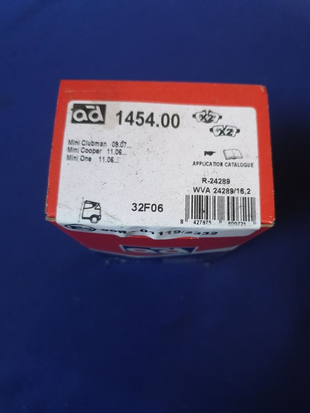 Pastillas traseras mini clubman!