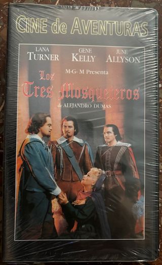 Cinta VHS "Los tres mosqueteros".