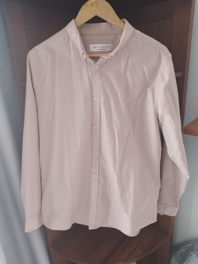 camisa rosa maquillaje celopman talla L