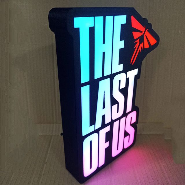The Last of Us com LED RGB! Candeeiro!