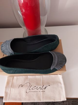 Bailarinas Micuir de piel + regalo zapatos 