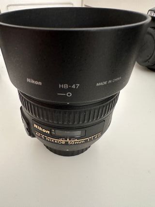 Equipo Nikon Camara, Objetivos y baterías.