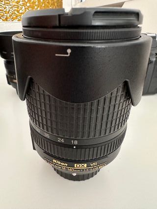 Equipo Nikon Camara, Objetivos y baterías.