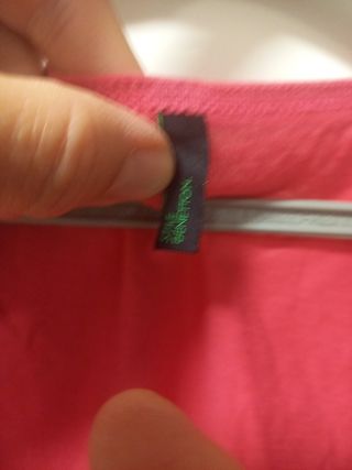 Camiseta tirantes fucsia Benetton 