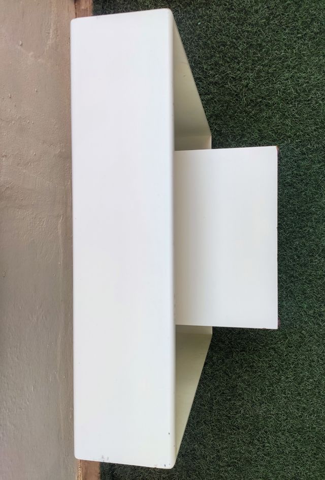 Tavolo basso con luce in legno