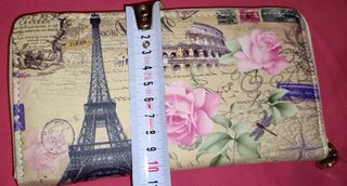 Monedero grande Paris con etiqueta