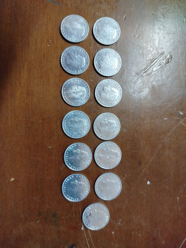 13 monedas 50 céntimos 1975
