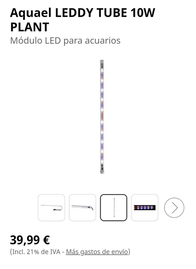 Led acuário Aquael leddy tube 10w Plant