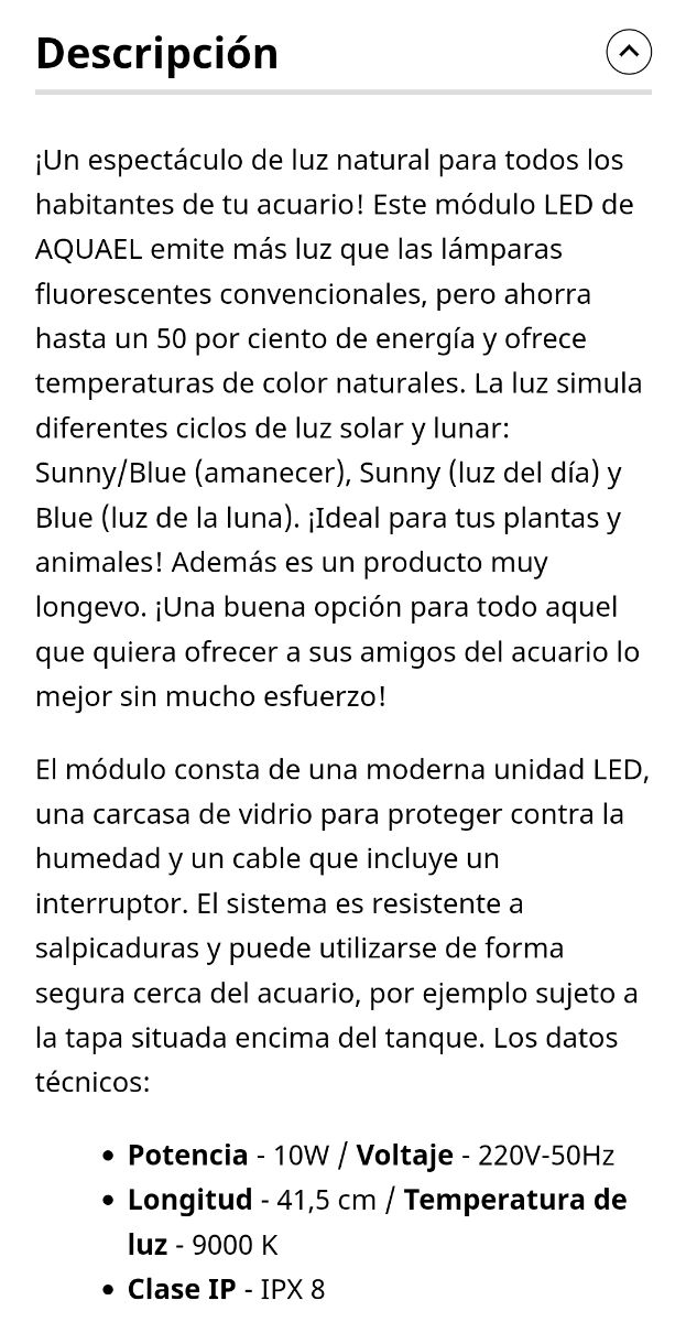 Led acuário Aquael leddy tube 10w Plant