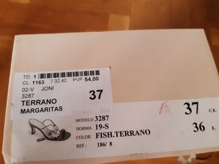 Sandalias piel talla 36.5