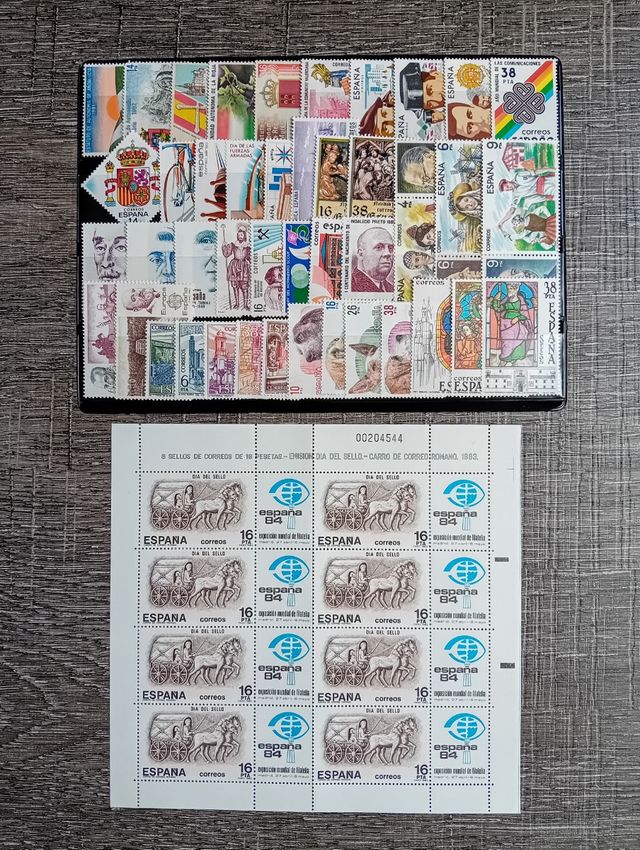 FRANCOBOLLI SPAGNA COMPLETI DEL NUOVO ANNO 1983