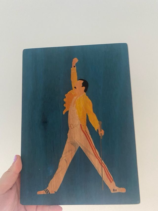 Cuadro Freddie Mercury hecho a mano
