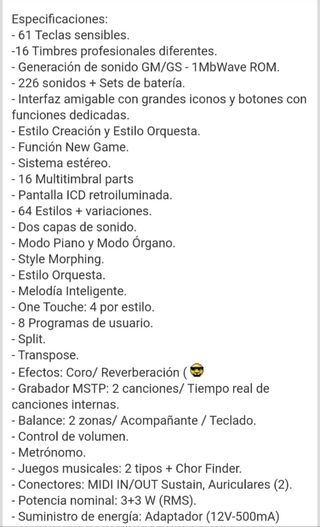 Teclado Roland EM-15