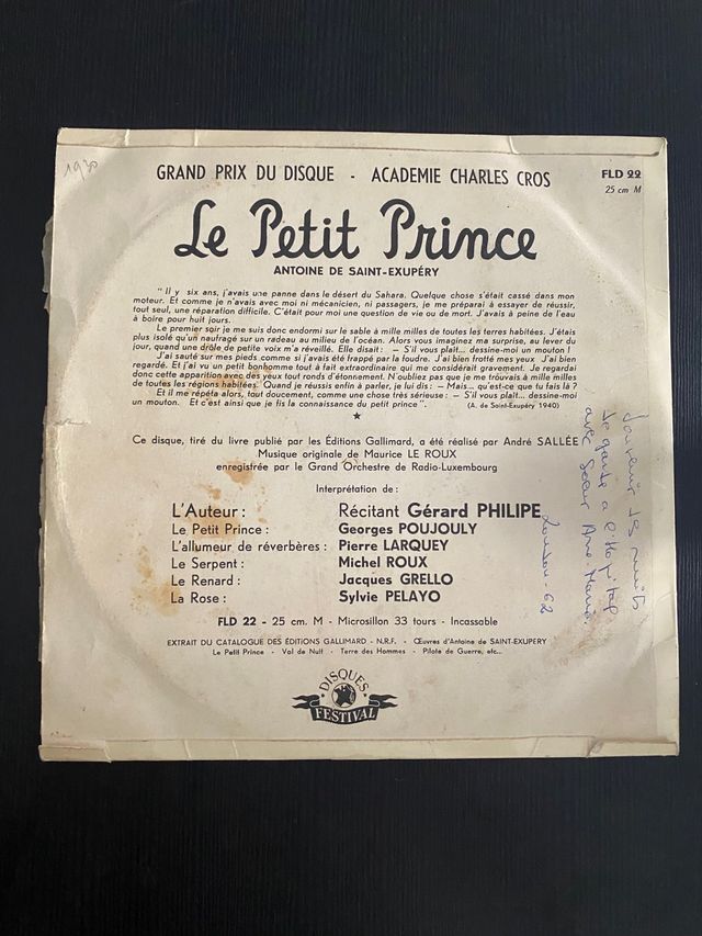Vinilo Le Petit prince