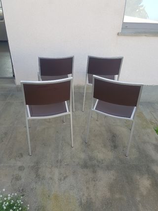 Sillas con tapiceria piel marron 