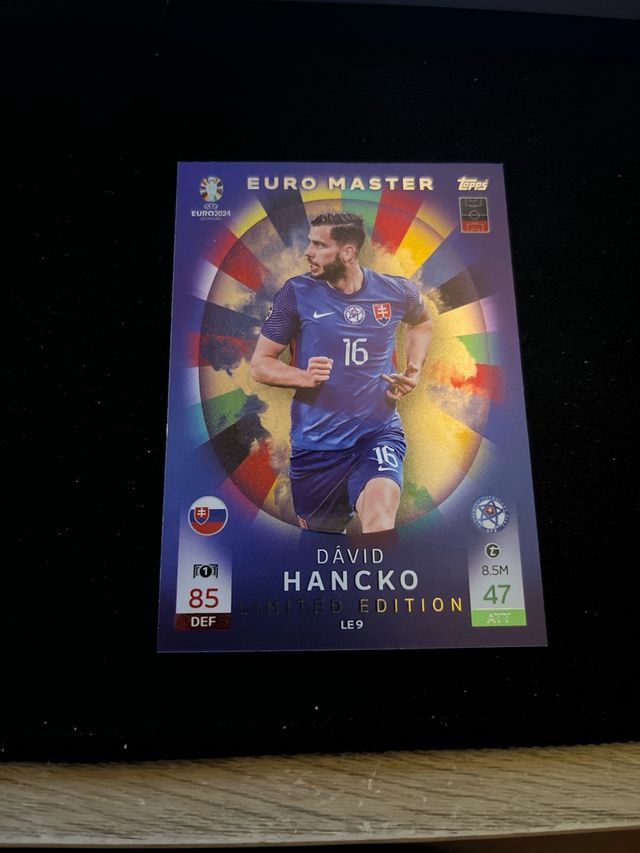 Carta Hancko Euro Master Topps Match Atax Euro 24