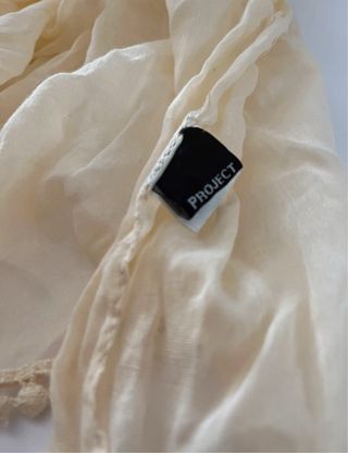 Sciarpa in cotone (100%) giallo pastello, Project