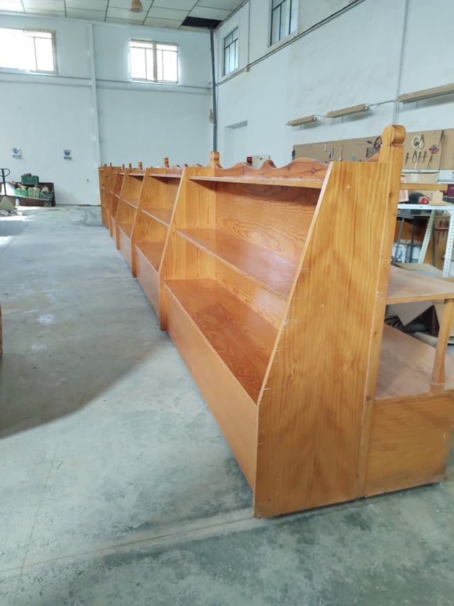 ESTANTERIAS MADERA ALMACENES O COMERCIOS