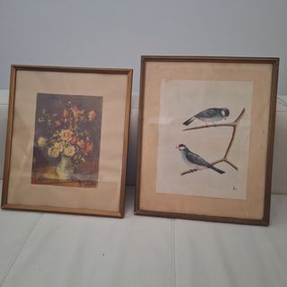 Cuadros antiguos con cristal