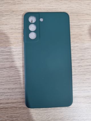 Funda S21 FE silicona líquida verde 