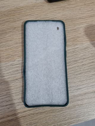 Funda S21 FE silicona líquida verde 