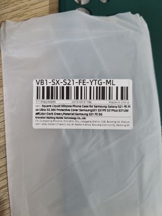 Funda S21 FE silicona líquida verde 