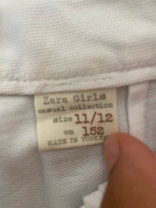 Falda-pantalón corto negro de Zara 11/12 152cm