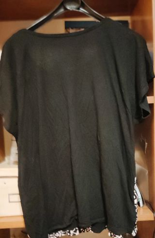 Blusa talla grande 48 negra