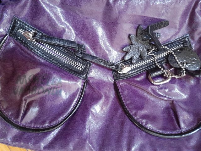 Monella Vagabonda borsa stupenda orig viola lucida