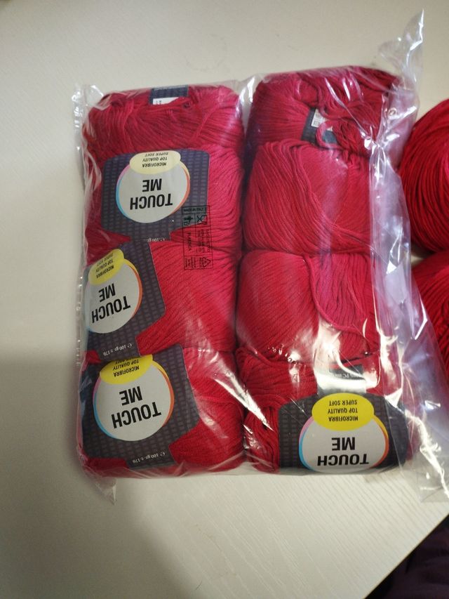 Filato Microfibra, Rosso Fuoco