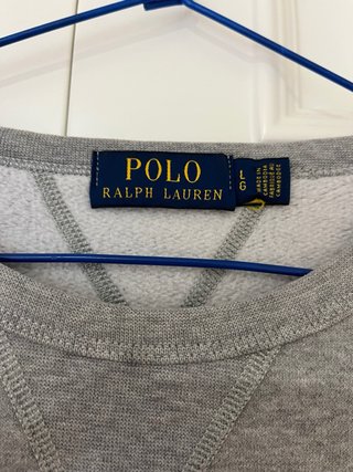 Sudadera Gris Polo Ralph Lauren Hombre talla L
