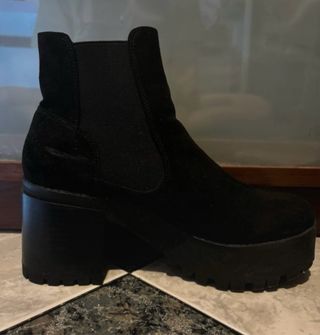 Botines negros plataforma