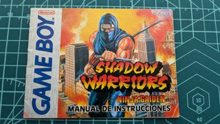 Shadow Warriors Game Boy más Manual